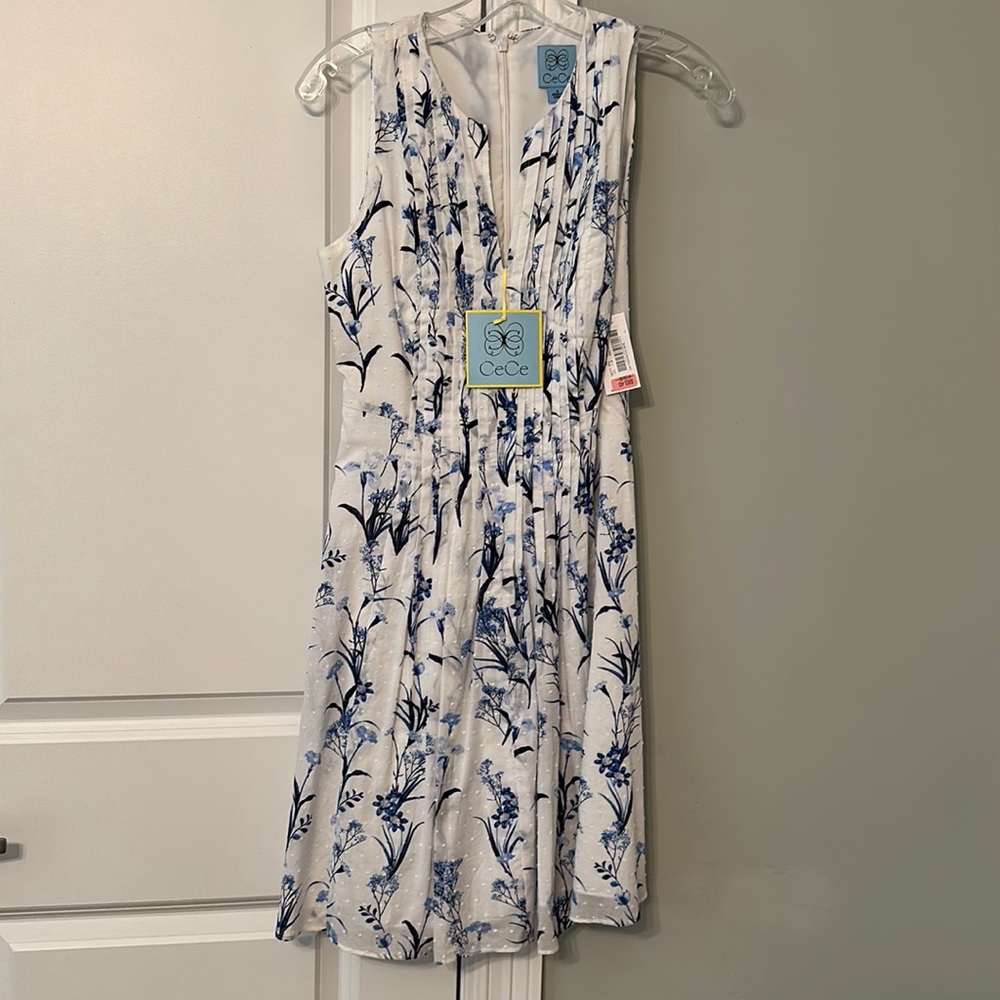 Floral white dress